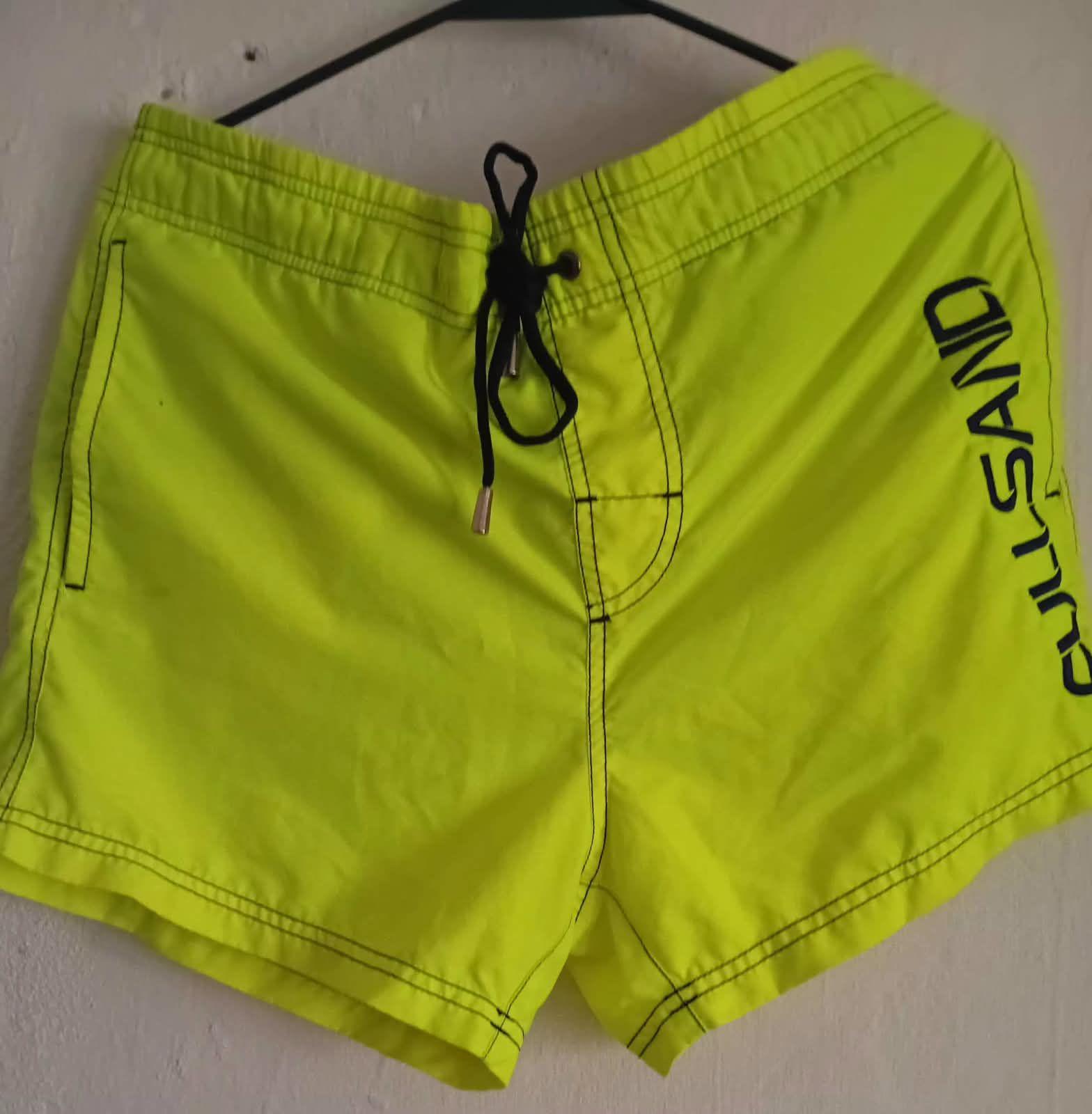 Shorts de Caballero Nuevos Color Amarillo Neón