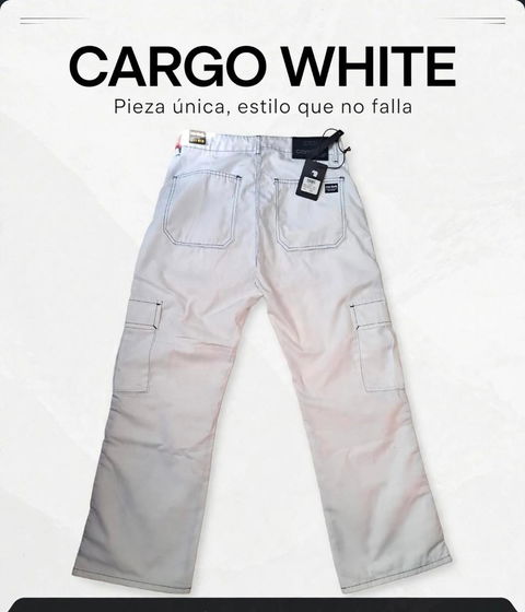 Pantalon cargo blanco Comfort