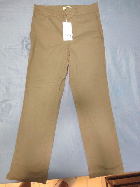 Pantalón de vestir verde militar para adolescentes talla 38