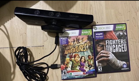 KINECT XBOX + 2 GAMES