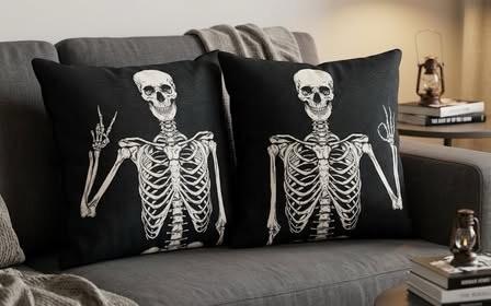 Juego de Fundas para Cojines de Halloween 45x45cm