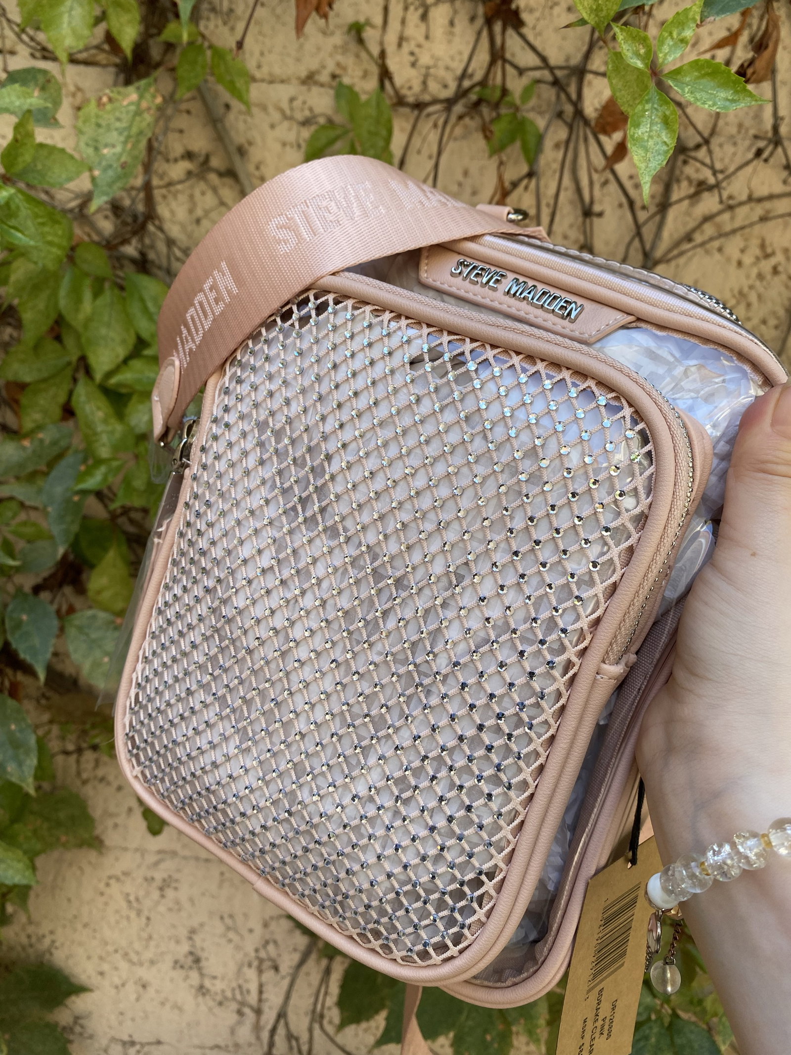 Bolsa Chiquita Cruzada Transparente Steve Madden Nueva