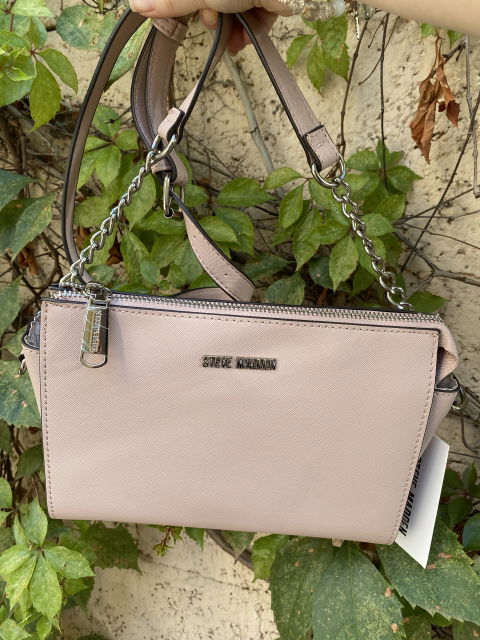 Bolsa Cruzada Steve Madden Rosita Claro Nueva con Etiqueta