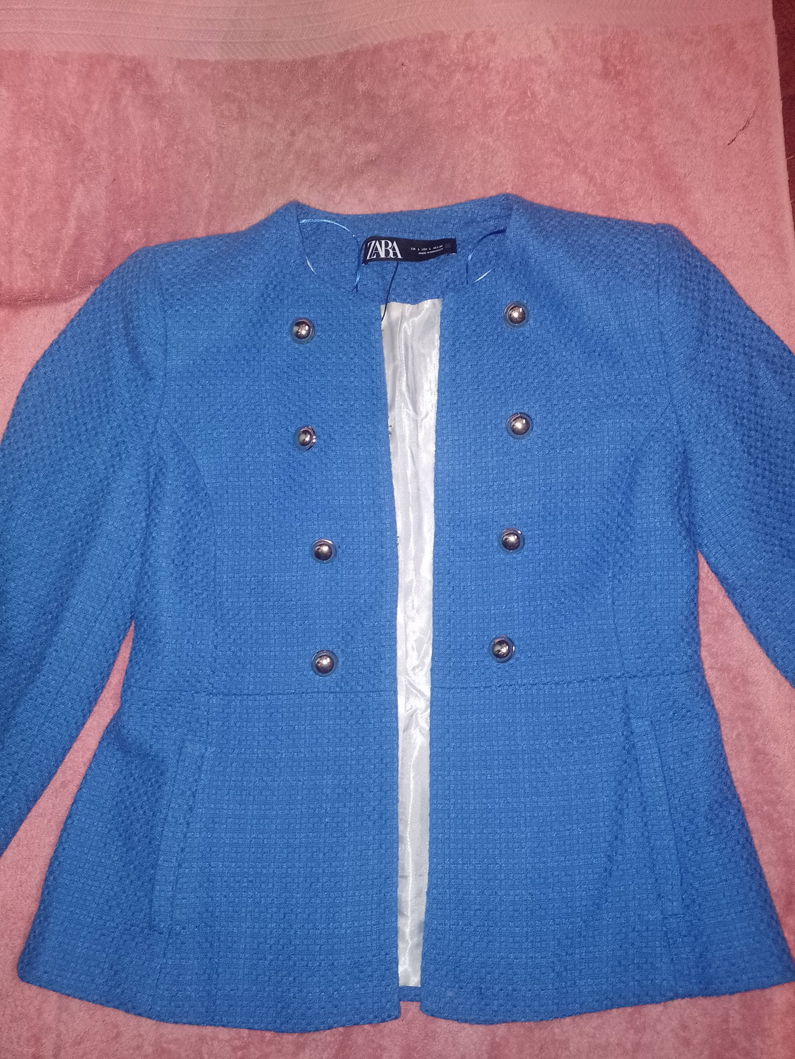 Blazer Dama ZARA Azul Como Nuevo