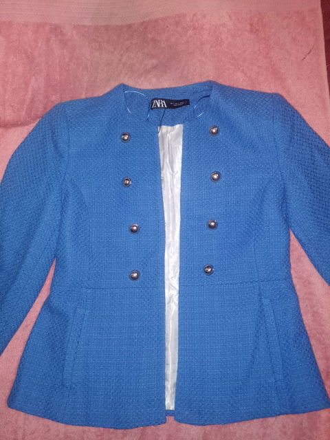 Blazer Dama ZARA Azul Como Nuevo