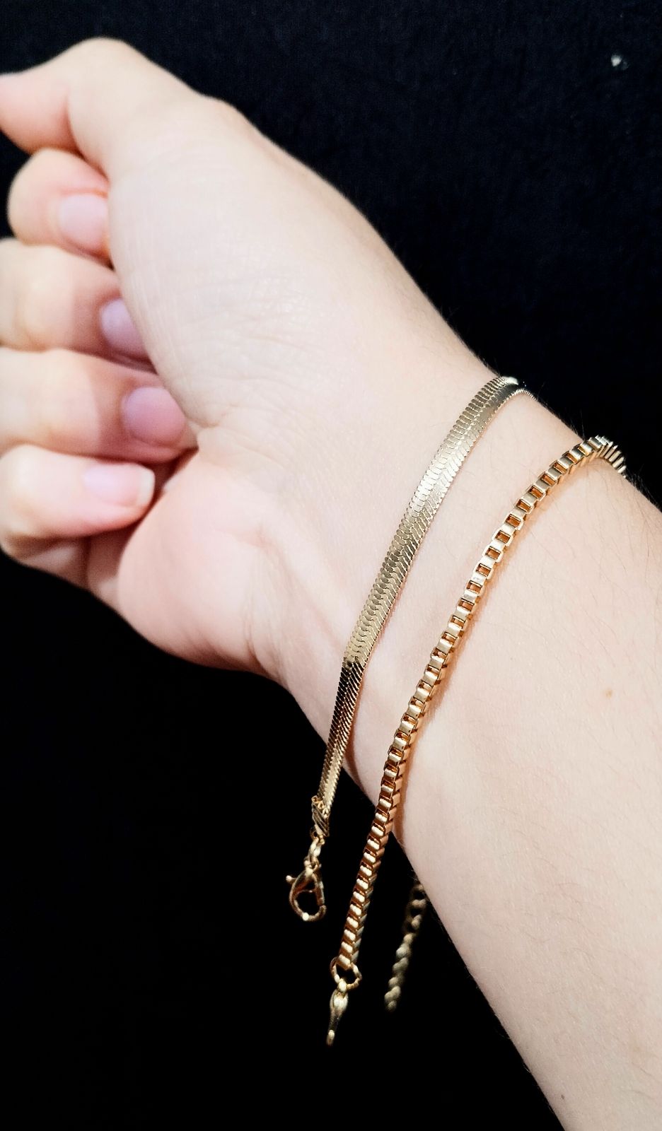 Pulsera de acero inoxidable dorada