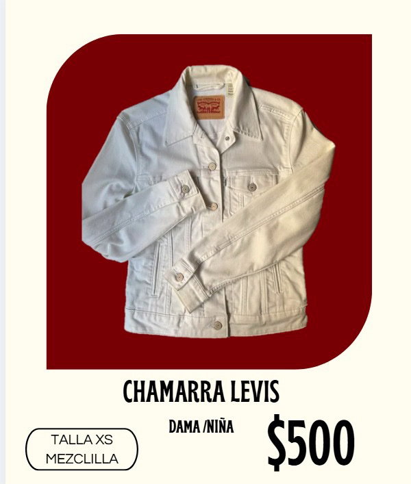 Chamarra de Mezclilla Levi's para Dama/Niña Talla XS