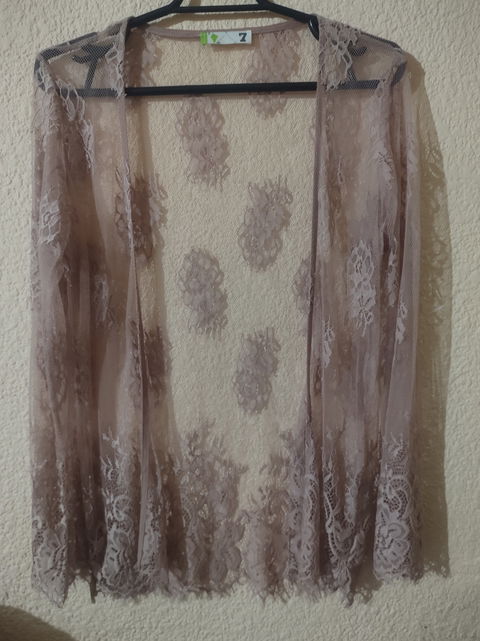 Blusa Transparente de Encaje Rosa - Like New