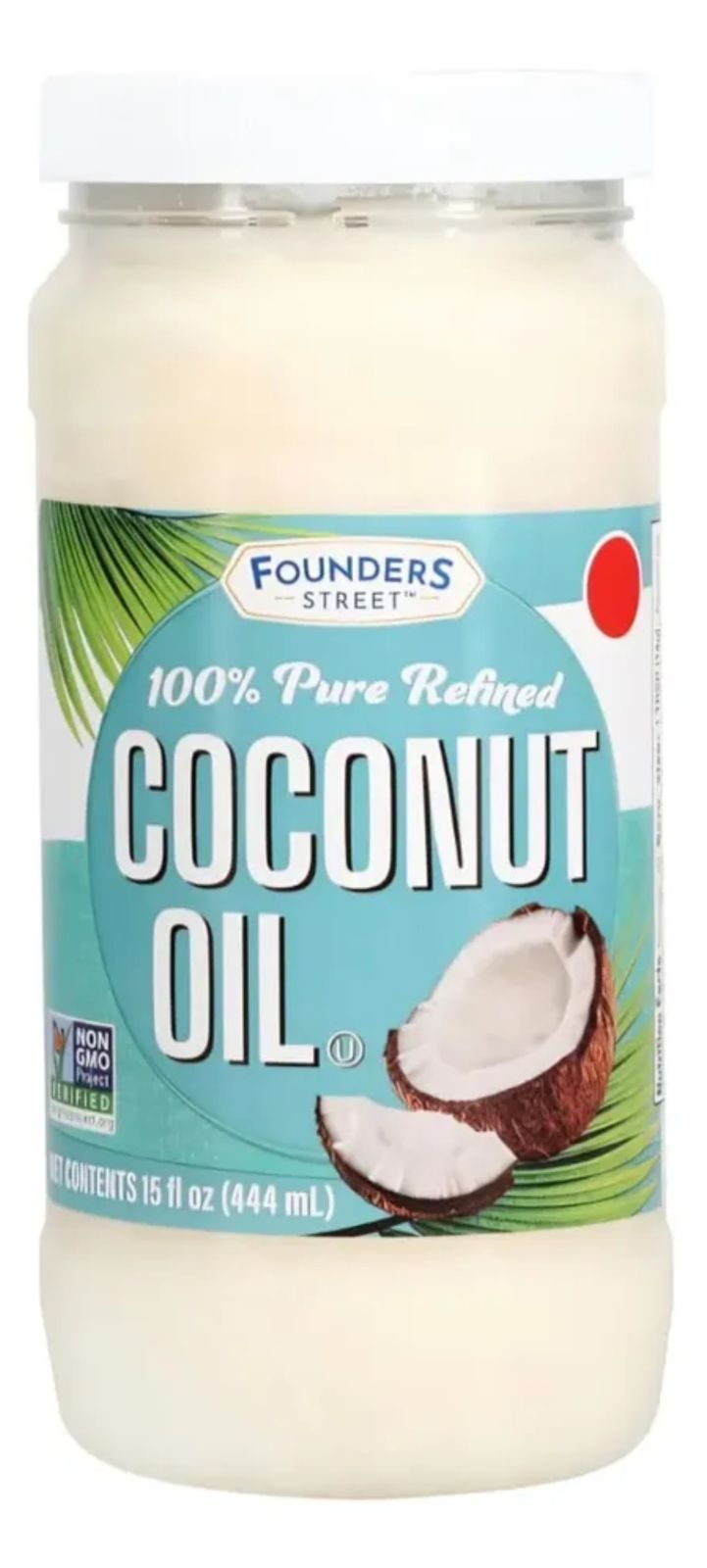 Aceite de coco 100% puro refinado, 444mL founders street