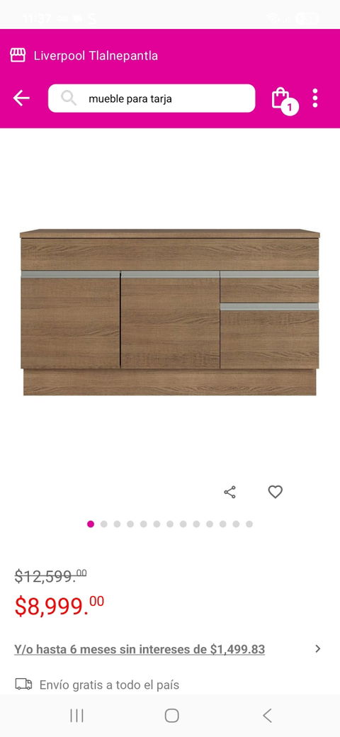 Gabinete Bajo para Tarja Glamy de Madesa - Nuevo