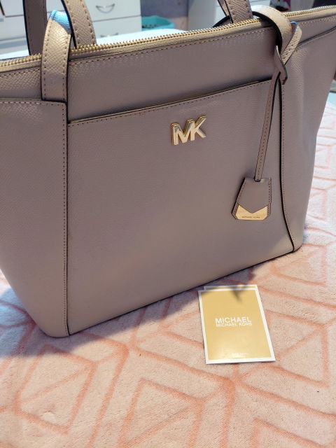 Bolso Tote Michael Kors Piel Saffiano Rosa Palo