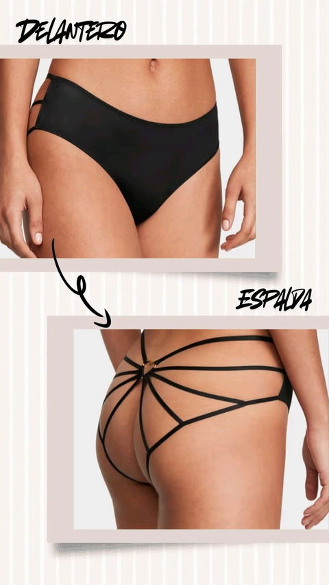 Panty Cheeky Espalda Abierta Victoria's Secret XL Nuevo