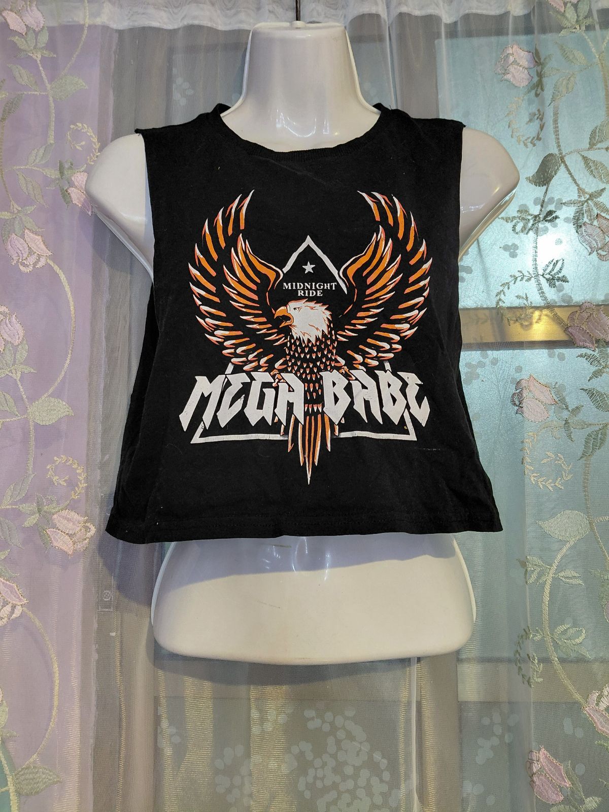 Top Crop Sin Mangas 'Midnight Ride - Mega Babe' Talla XS