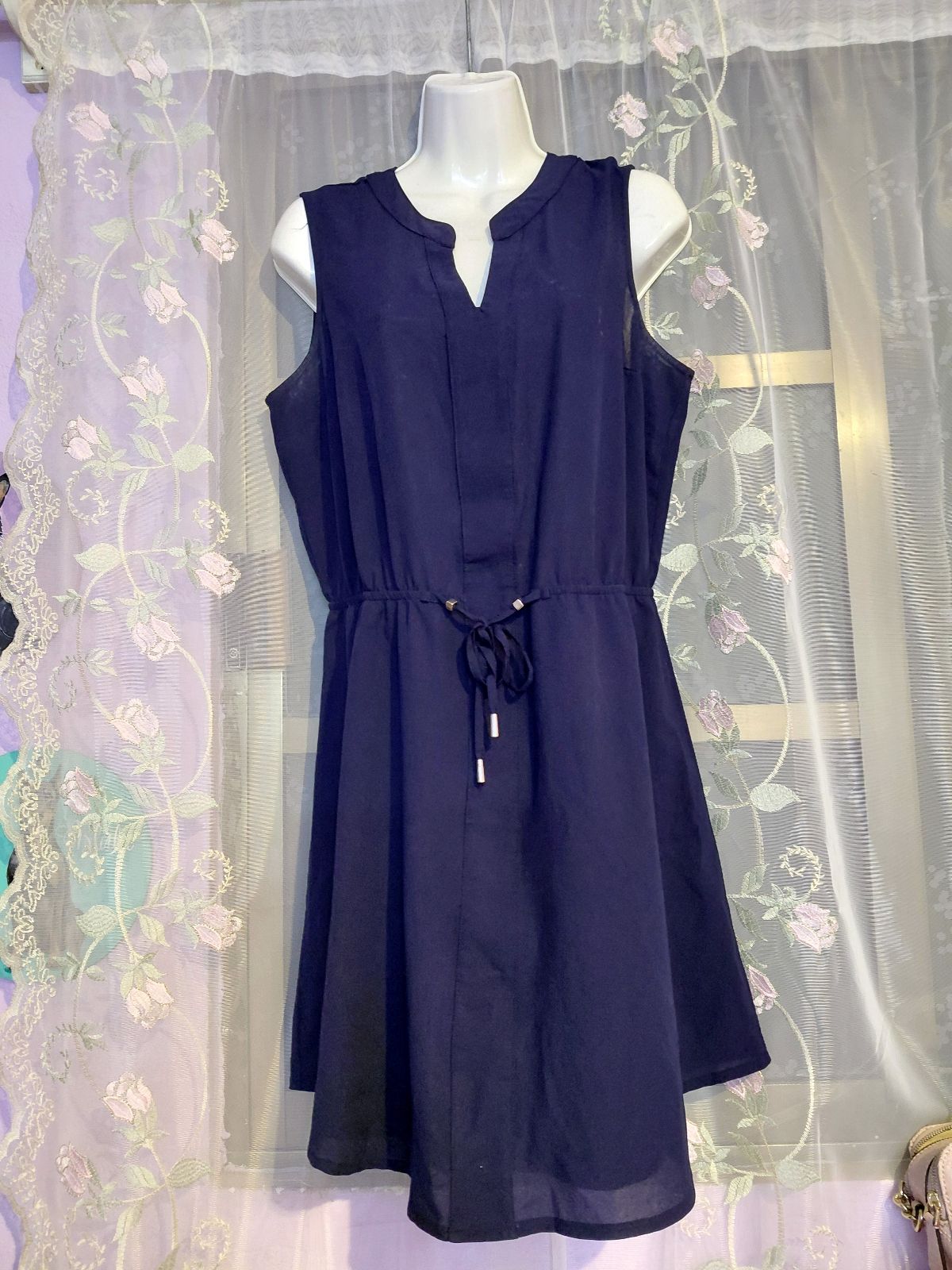 Vestido Casual Ajustable en Cintura Talla L