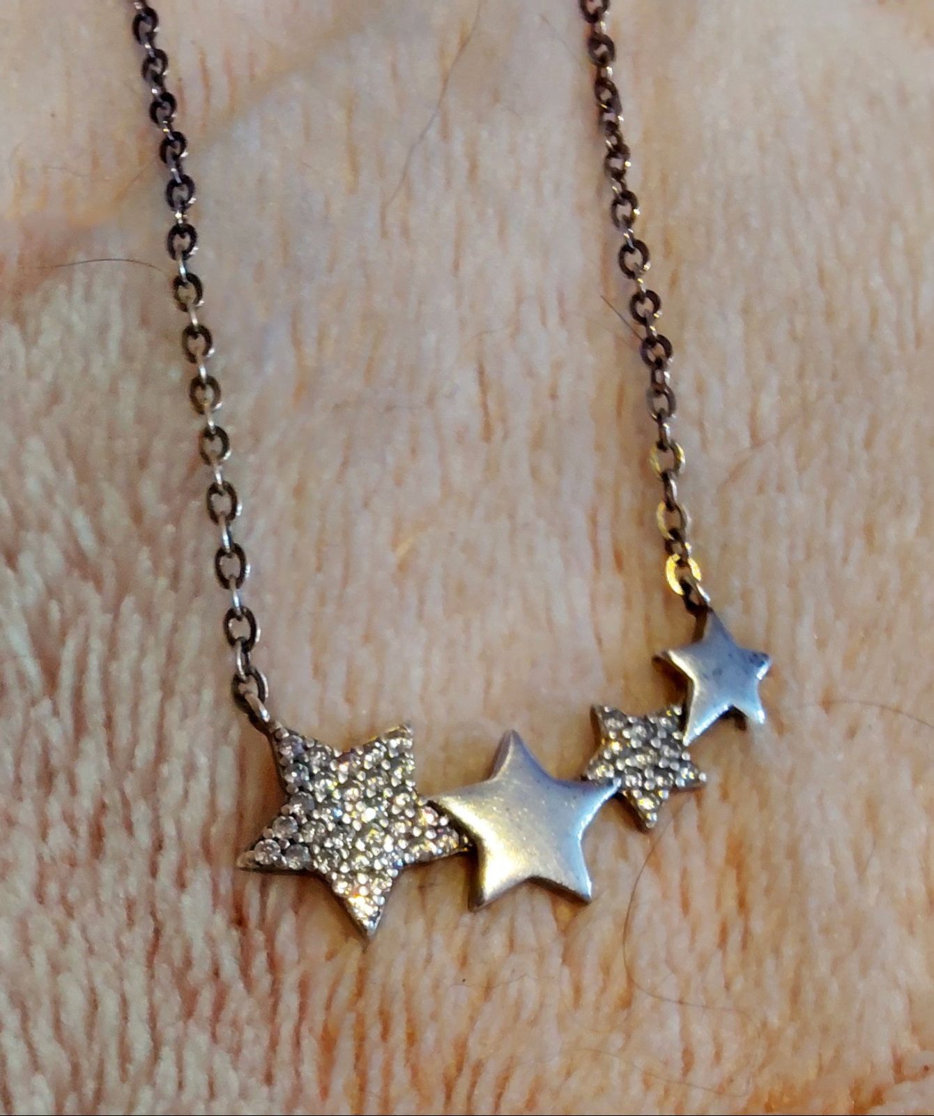 Collar Constelación de Estrellas con Micro-Cristales