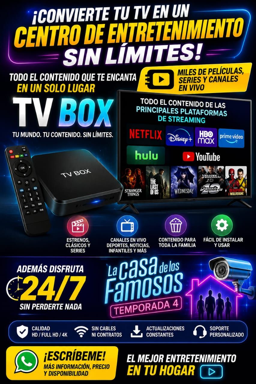 TV Box con XuperTV: Entretenimiento Ilimitado en HD/4K