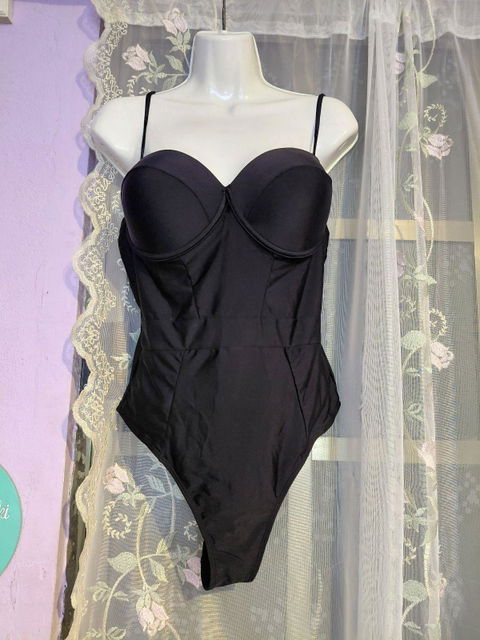 Traje de Baño Completo Tipo Corsé con Copas Preformadas