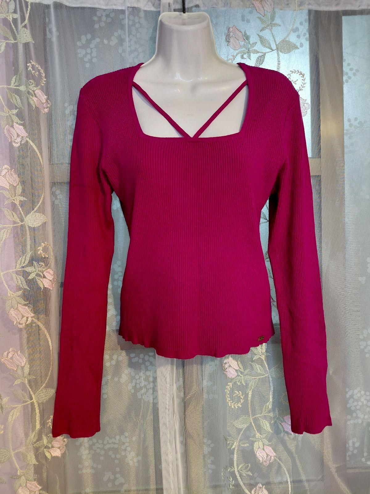 Blusa Fucsia Tejido Acanalado Jennifer Lopez