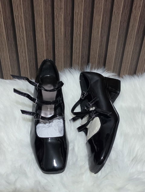 Zapatillas Estilo Mary Jane Charol Nuevas Talla 4