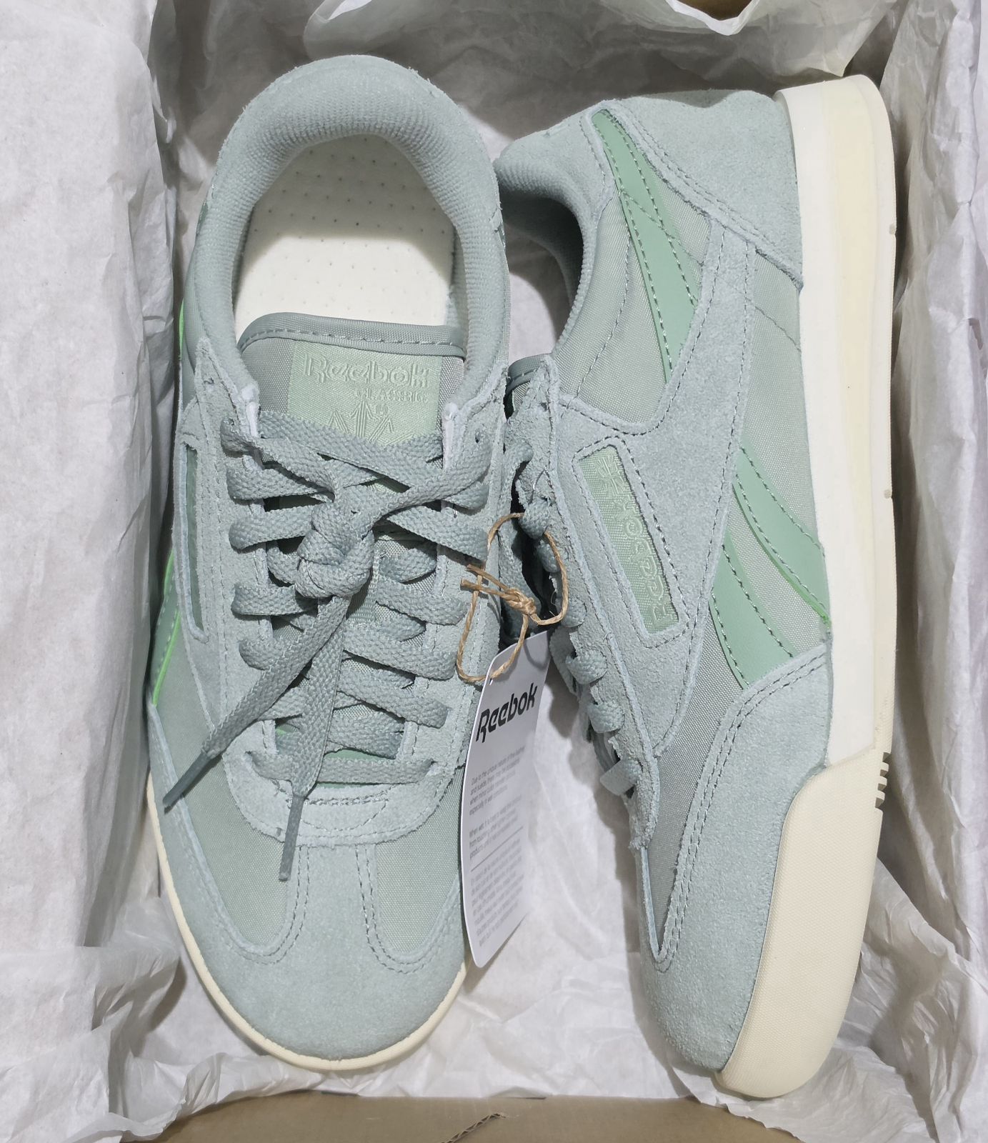Tenis Reebok Original Talla 3 1/2 Color Verde