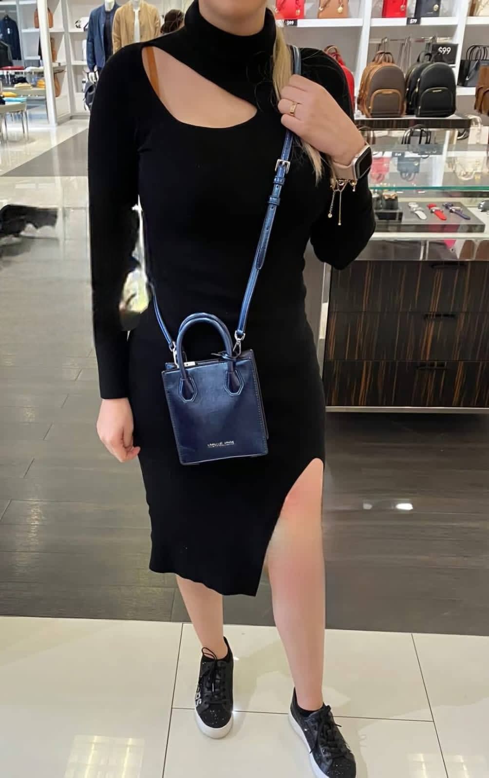 Bolso crossbody metálico Michael Kors NUEVO con etiquetas