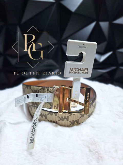 Cinturón Michael Kors Original Talla S Reversible Nuevo