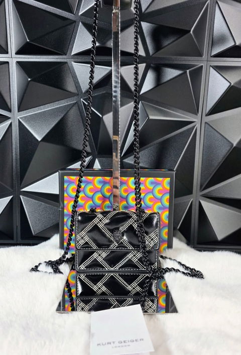 Crossbody Kurt Geiger Micro Original Negro