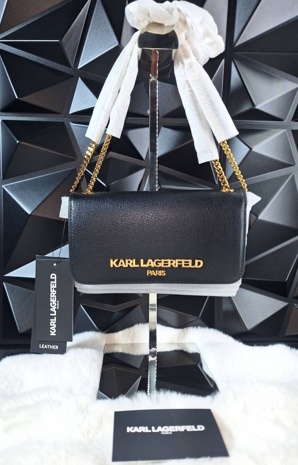 Bolso Karl Lagerfeld Kosete de piel negra
