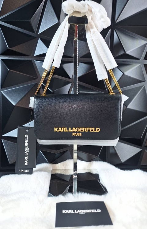 Bolso Karl Lagerfeld Kosete de piel negra