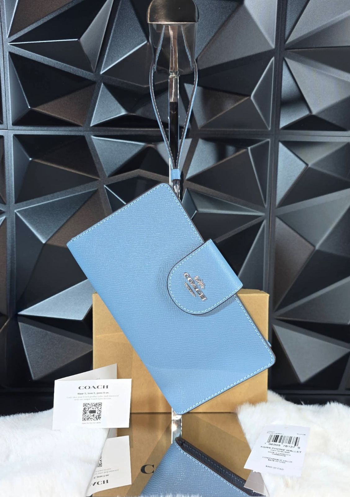 Cartera Coach Grande en color azul