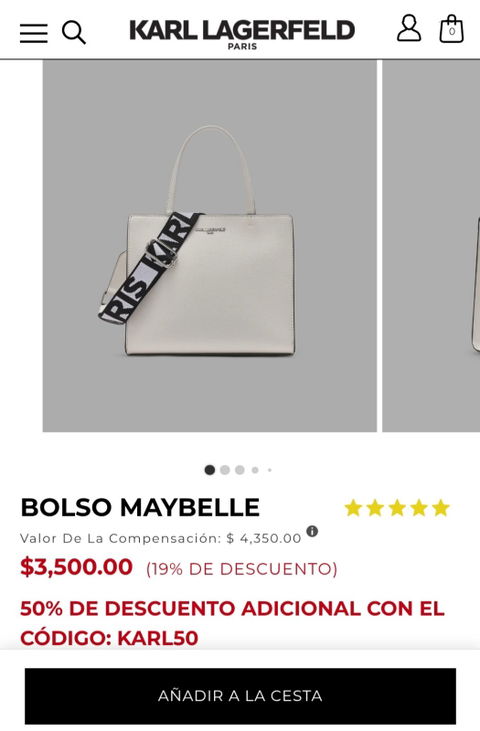 Bolso Karl Lagerfeld Maybelle Original