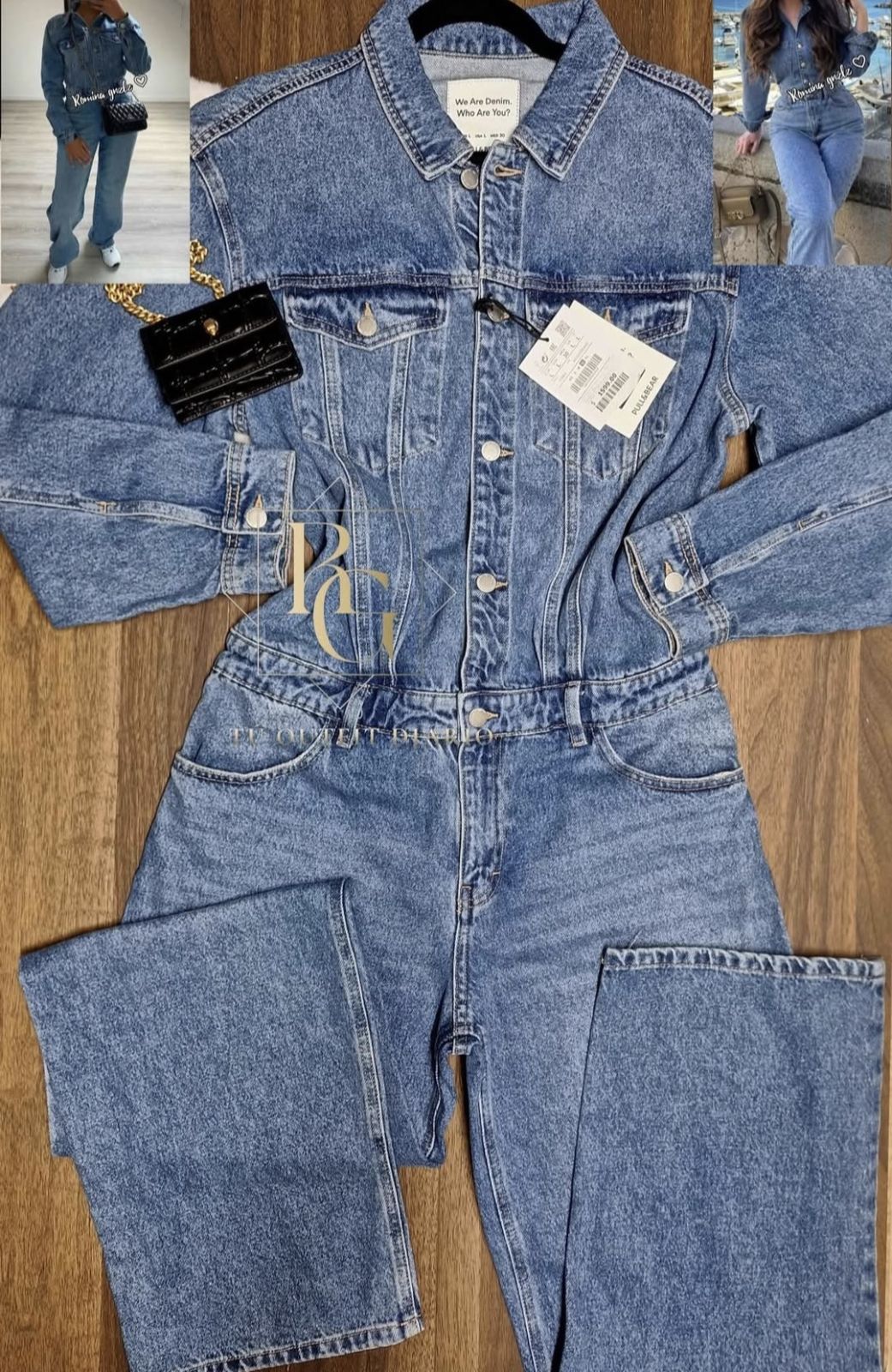 Overol de mezclilla Pull&Bear talla L 30