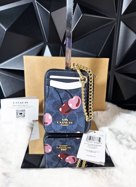 Monedero Coach🍒💙 Original nuevo