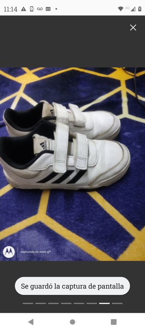 Tenis Adidas originales talla 21.5 con broches