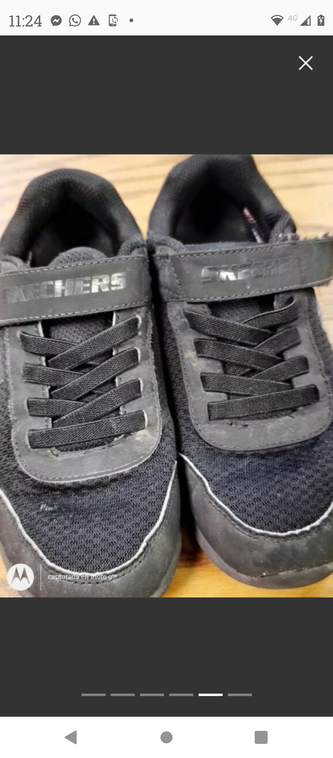 Tenis Skechers Originales Negros Talla Mex 21