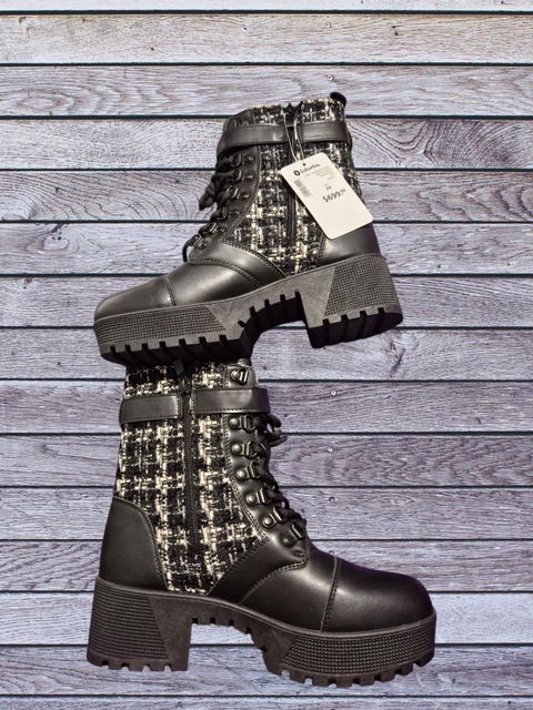 Botines Weekend con Textura de Tweed y Plataforma - Número 4