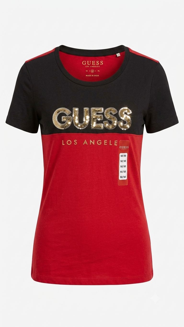 Playera Guess de Mujer con Brillos