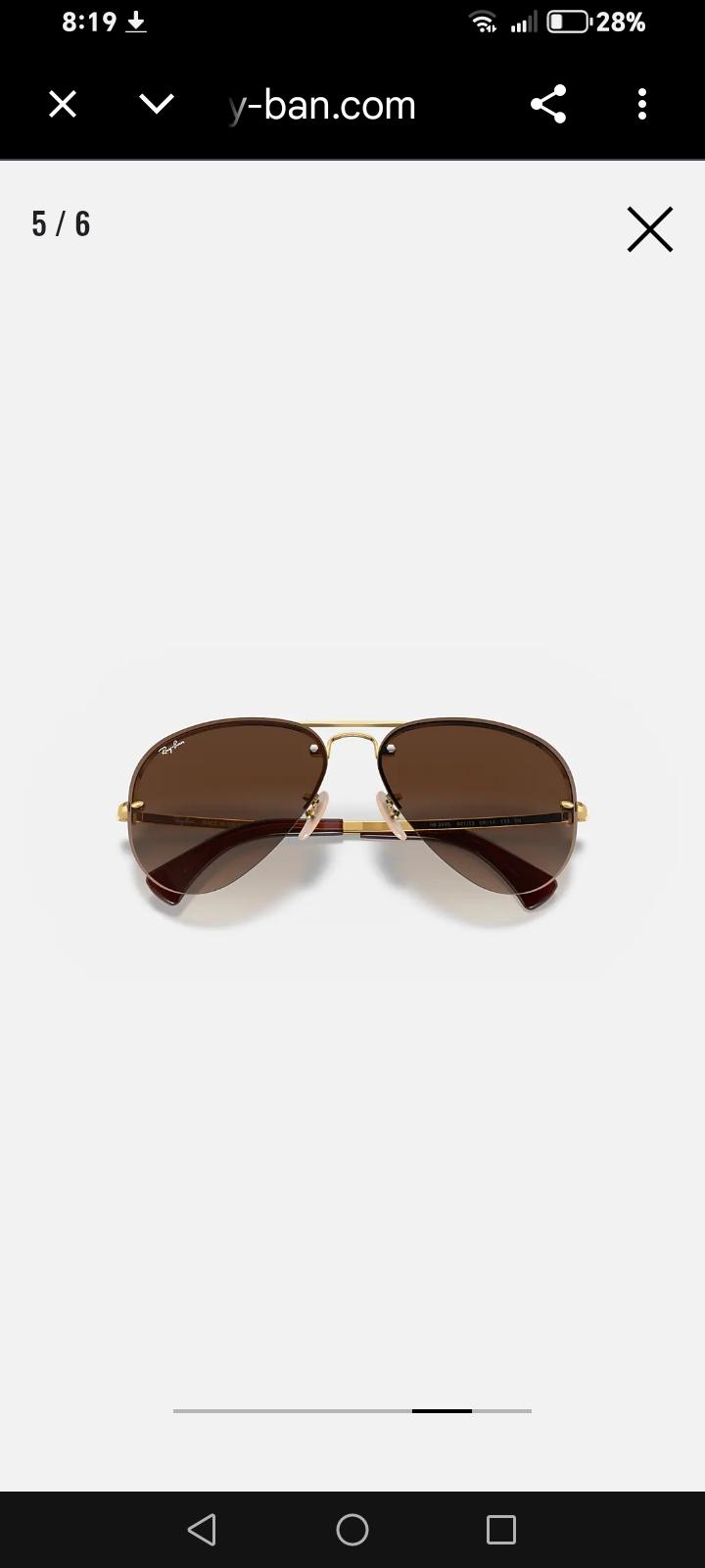 Lentes Ray-Ban Aviador con estuche
