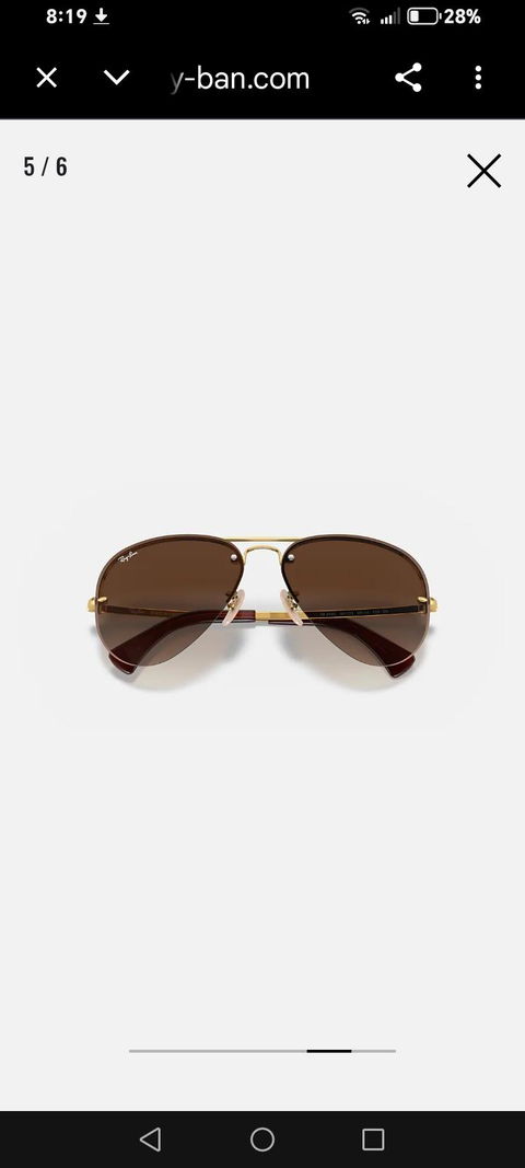 Lentes Ray-Ban Aviador con estuche