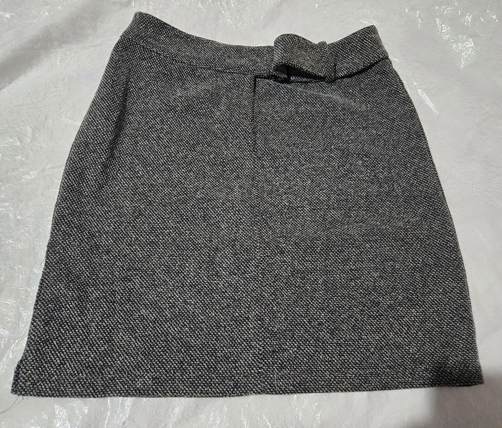 Falda corta de tweed