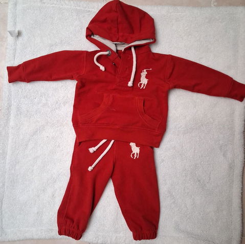 Conjunto de Sudadera y Pantalón Infantil Rojo