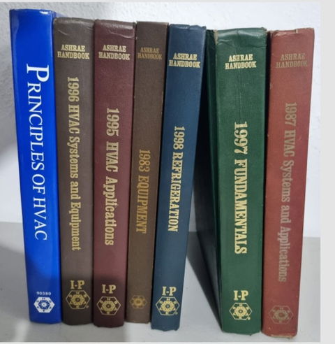 Paquete de Libros de Aire Acondicionado emitidos por la ASHRAE