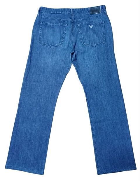 Pantalón Emporio Armani Collezioni Talla 34 Mezclilla Indigo