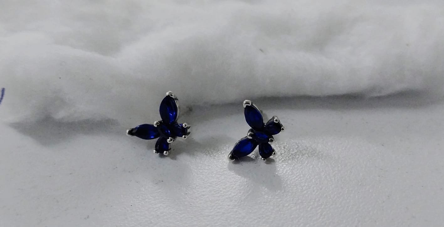 Pendientes Pandora Mariposa Azul