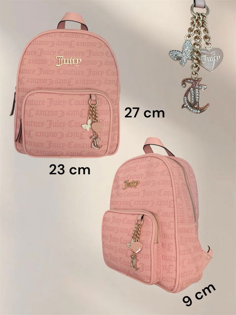 Mochila pequeña rosa Juicy Couture