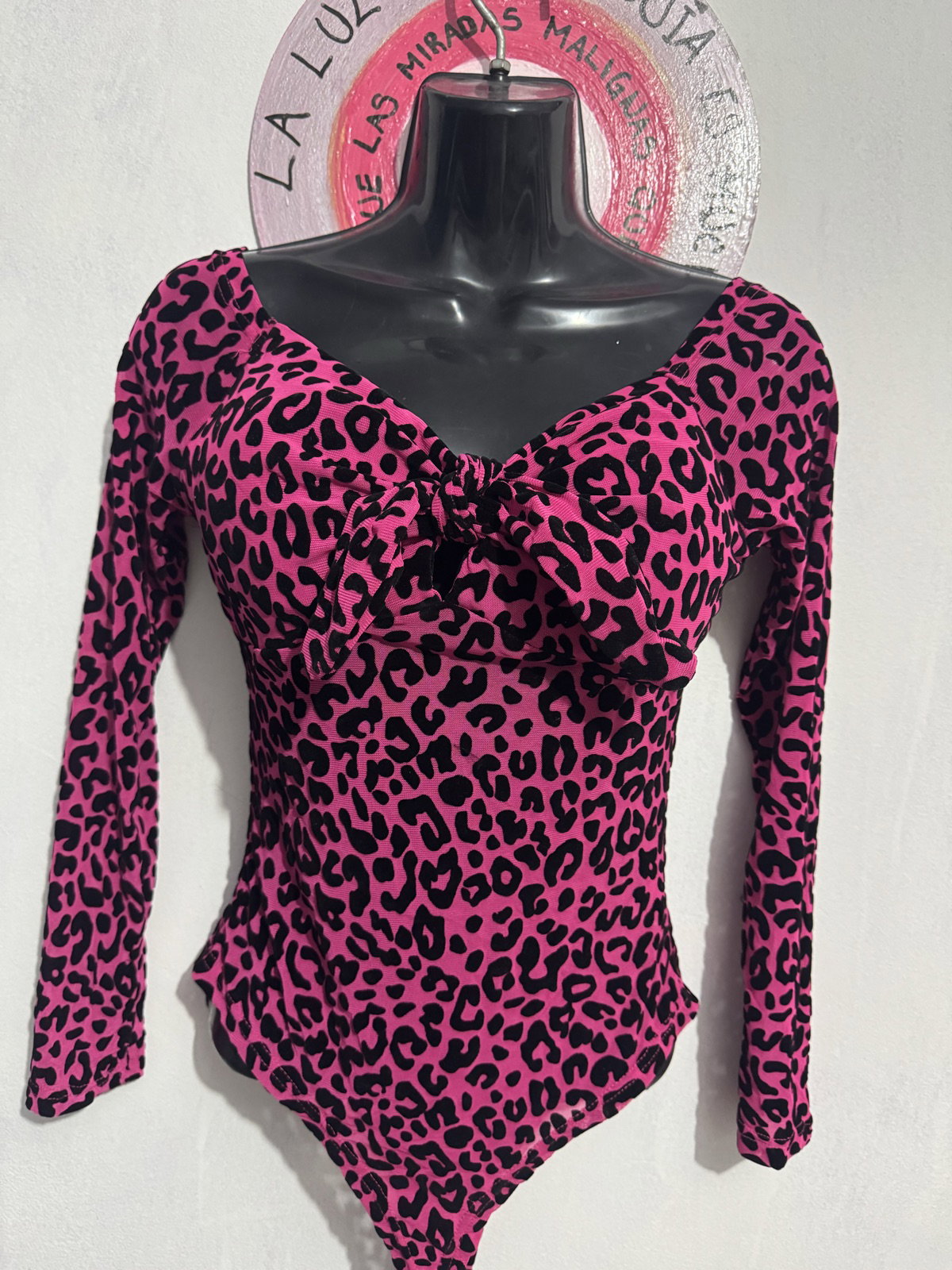 Body Leopardo Rosa con Negro OKBOTH Talla M/L