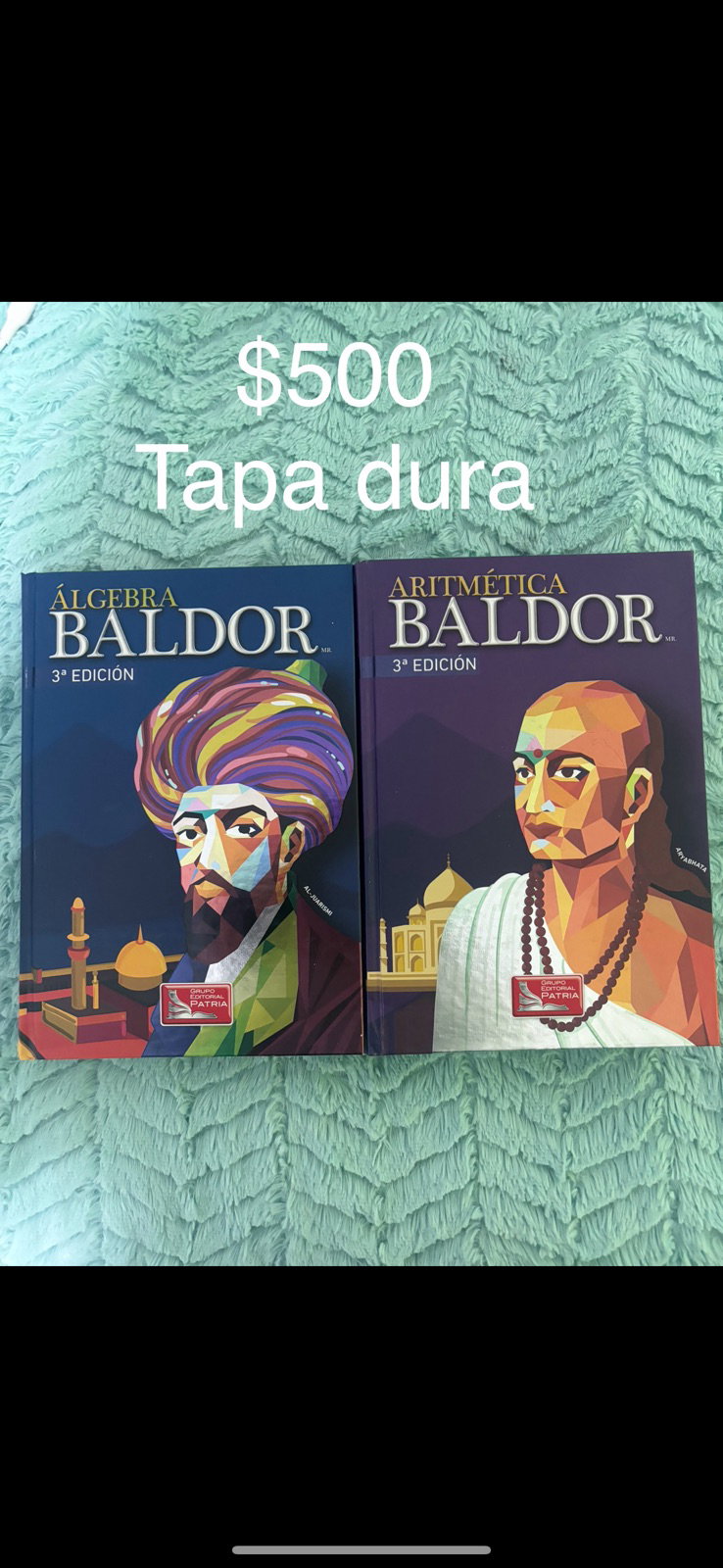 Libros Baldor: Álgebra y Aritmética 3ª Edición Tapa Dura