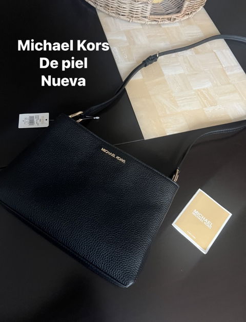 Bolsa Michael Kors de piel negra original nueva con etiqueta