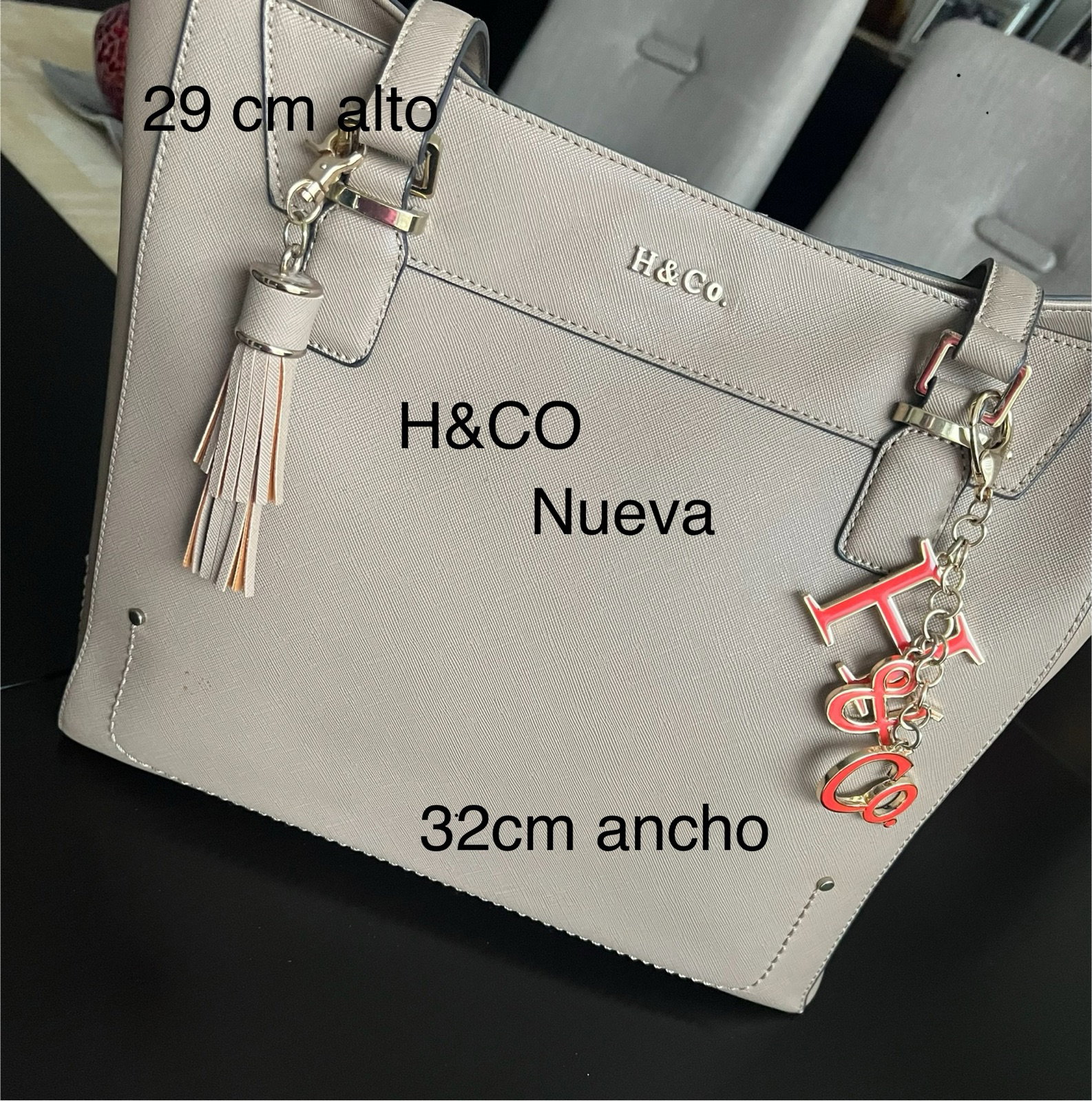 Bolsa HB&CO Nueva en color beige