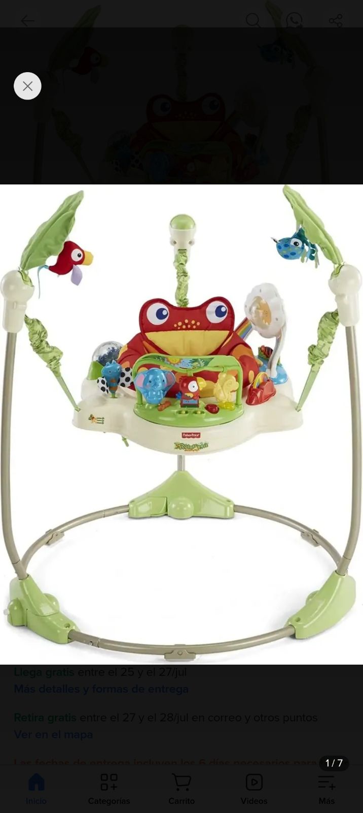 Silla de gimnasio brincolin para bebés